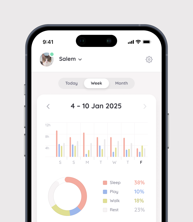 Moggie app UI